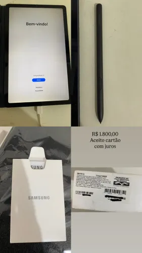 Tablet samsung 128g - caixa