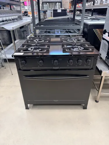 FOGÃO INDUSTRIAL 4 BOCAS DAKO COURAÇADO BP C/ FORNO 120L DAKO