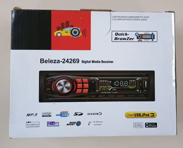 Rádio automotivo com controle remoto