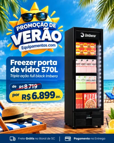 Freezer congelados 580L imbera