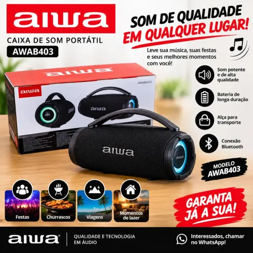 Caixa som aiwa 700w