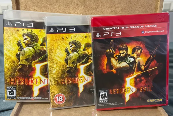 3 jogos Resident Evil 5 (Lote)