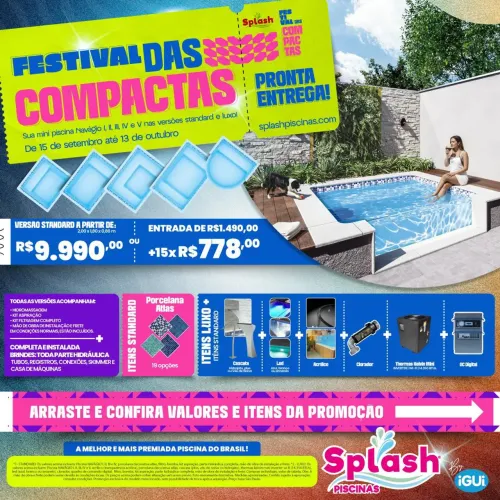 Promoção de piscina