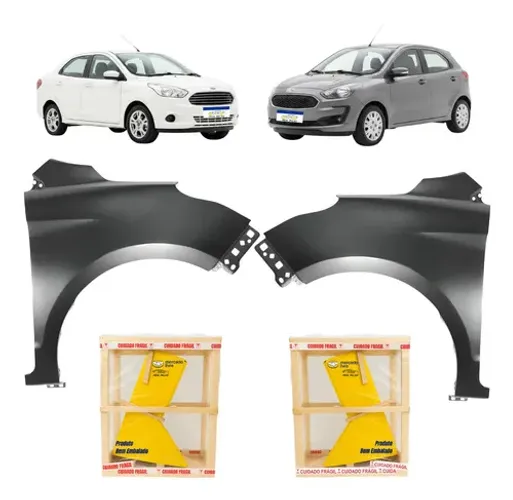 Par Paralama Ford Ka Hatch Sedan 2014 2020 A 2021 Novo