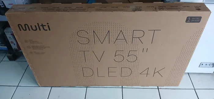 Tv 55 multi lacrada na caixa