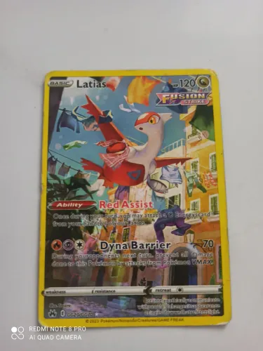 Carta pokémon latias Basic fusion strike 