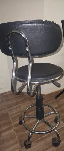 Cadeira giratória inox