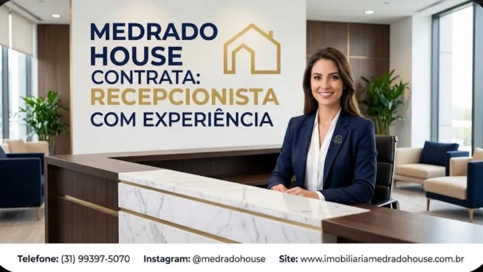 Vaga recepção imobiliária