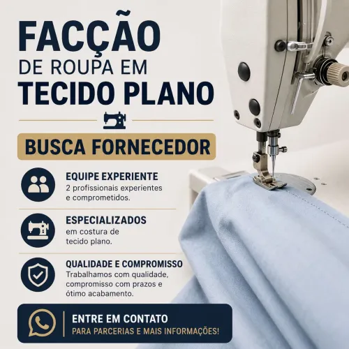 Facção tecido plano