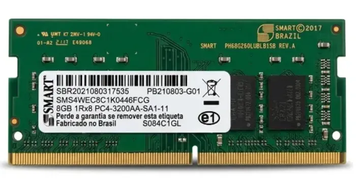 MEMORIA RAM DDR4 8GB (2X4GB) SMART