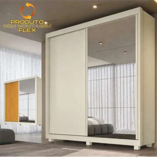 Guarda Roupa Londres 1,51m C/Espelho MDF/MDP tt11 S