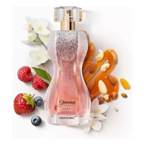 Colônia Glamour Just Shine 75ml, Feminino.
