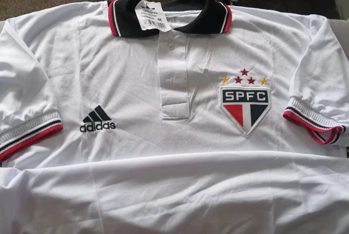 Camisa Polo São Paulo FC adidas Tam M Branca Nova