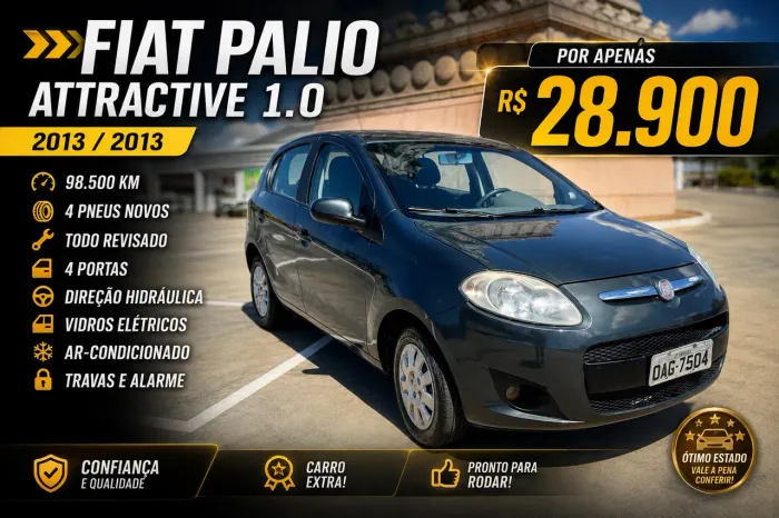 Fiat Palio Attractive 1.0 EVO Fire Flex 8V 5P 2013