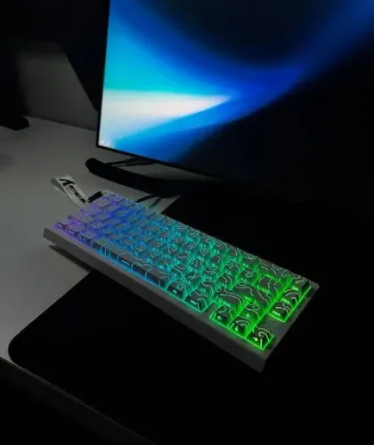 Teclado Magnético Attack Shark X68HE - Jogos competitivos