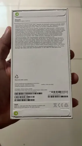 iphone 15 256GB lacrado na caixa