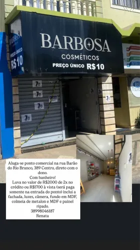 Ponto Comercial no centro