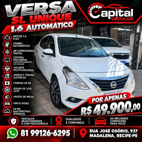 Nissan Versa SL 1.6 16V Flexstart 4P Aut. 2017