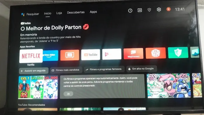 Tv smart de 50 polegadas