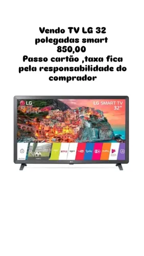 Vendo TV LG 32 polegadas smart, interessados chamar no número *04