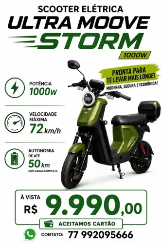 Scooter 1000w autonomia de 50km