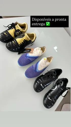 Chuteira society e futsal