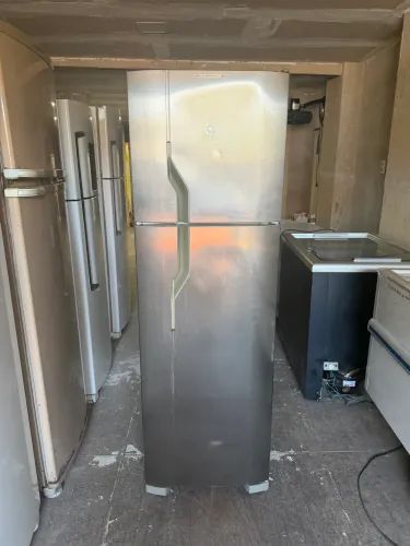 GELADEIRA ELECTROLUX DUPLEX INOX FROST FREE 