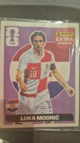 Figurinha da copa 2026, extra sticker, Luka Modri? regular lilás