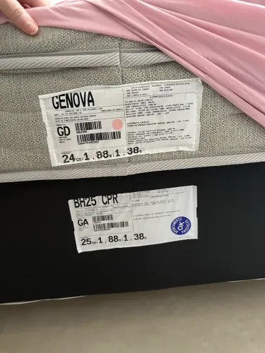 Cama Box casal Euro Colchões nunca usada