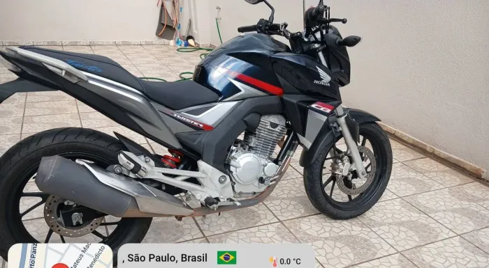 HONDA CB250F TWISTER 2018 AZUL METÁLICO MOTO COM PROCEDÊNCIA.
