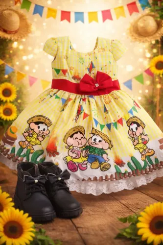 Vestido junino infantil