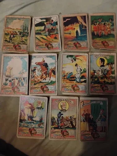 Estampas Eucalol série História do Brasil lote com 36 unidades diferentes