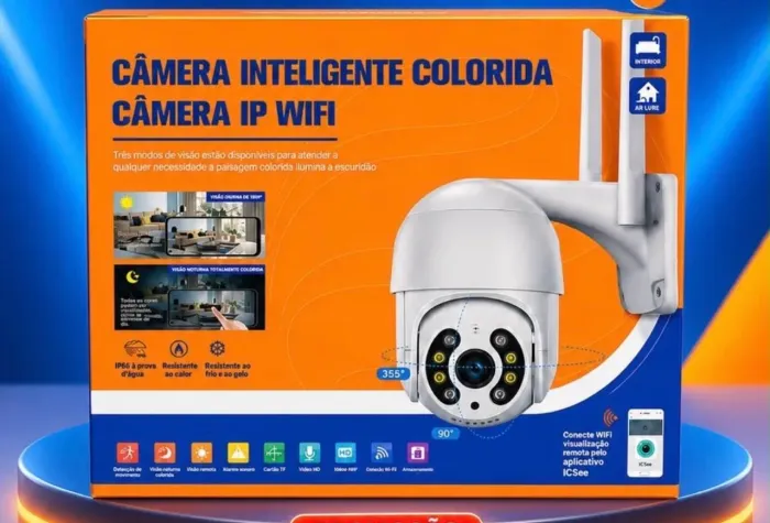 Câmera inteligente colorida