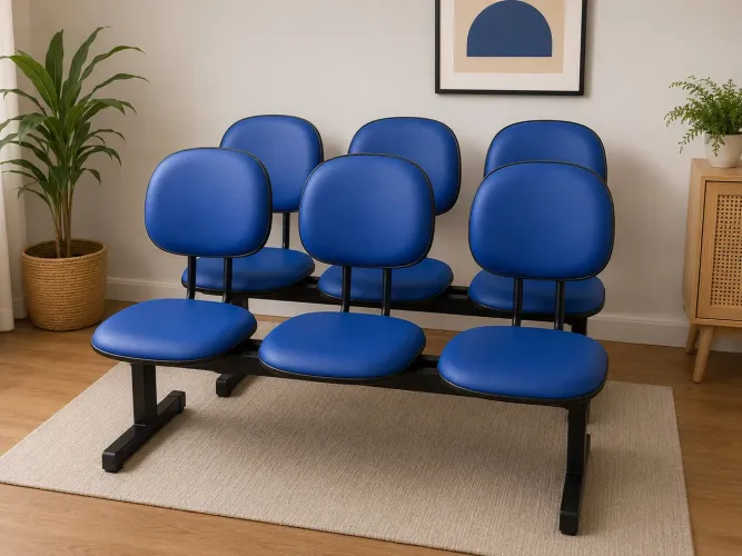 Cadeiras Estofadas Azul