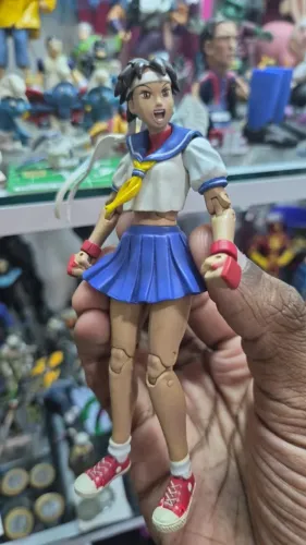 Boneco Sakura Street Fighter Round 3 - 13 CM