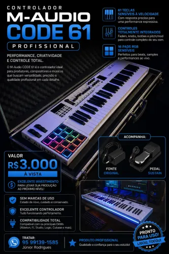 Controlador M áudio Cód 61