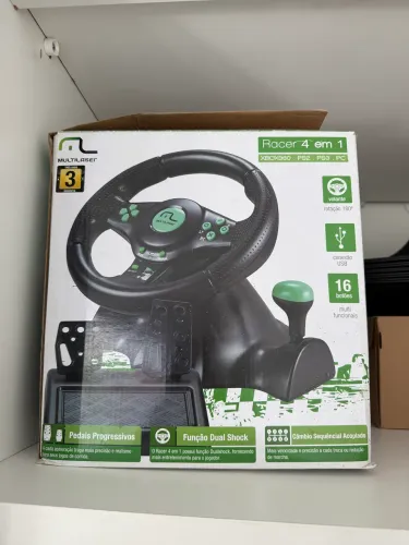 Volante Multilaser Racer 4 em 1 extremamente novo ! 