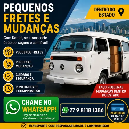 Frete. Mudança. Transporte
