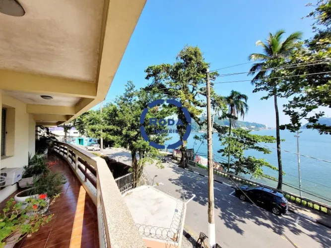 Apartamento com vista para o mar à venda, 3 quartos, 1 suíte, 2 vagas, Ilha Porchat - São