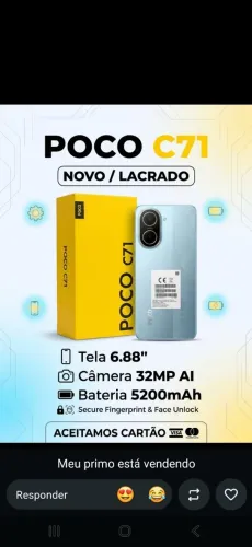 Vendo esse celular novo na caixa