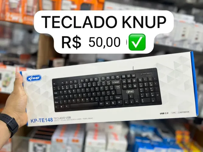 Teclado usb com fio para pc e notebook - entrega em slz e região 