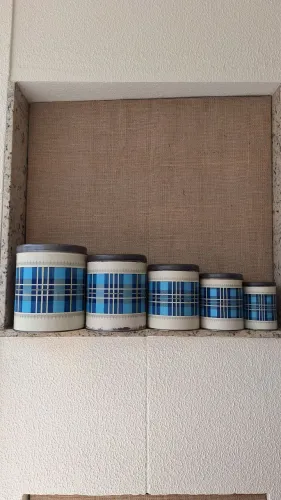 JOGO DE LATAS DE MANTIMENTOS METALMA VINTAGE