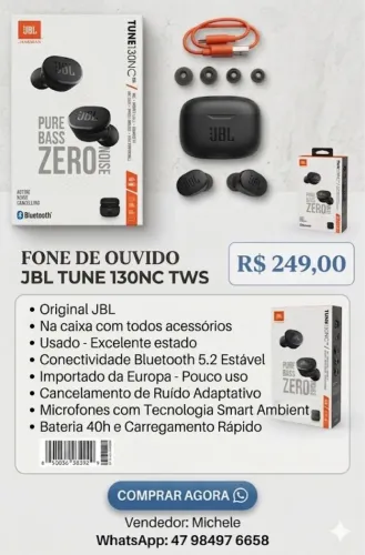 Fone de ouvido JBL