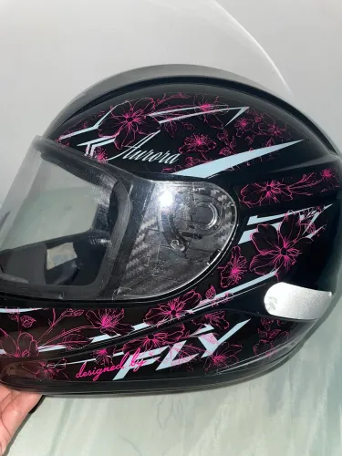Capacete FLY Aurora Preto Tamanho 58