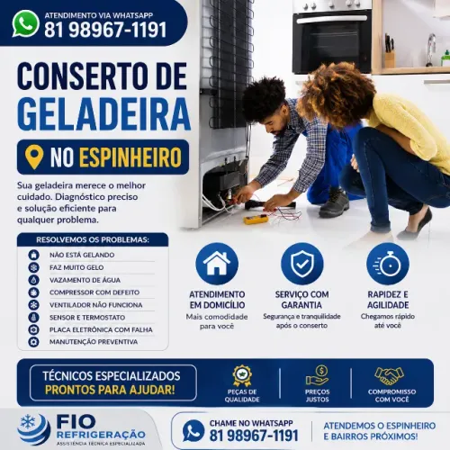 Conserto de Geladeira no Espinheiro