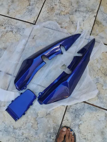 NOVO - Kit Completo Rabeta Traseira CG Titan Azul Caraiva 150 2004 2005 2007 2008
