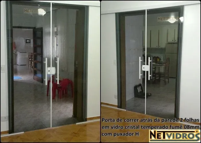 7 portas blindex de 10mm novas pra vão de 2,10x90 R$250 Cada. Modelo da foto. Vendo