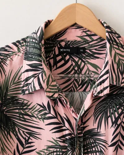 Camisa masculina estilo havaiano Hering