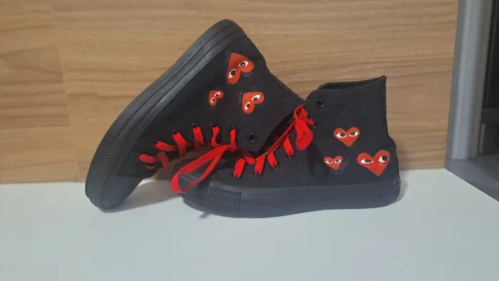 Tênis all star preto personalizado