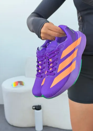 Tênis Feminino Adidas Adizero Evo SL Prime Roxo/Laranja Disponível 34 AO 39 Entrega/Envios
